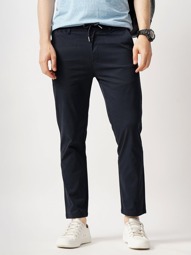 British Club Men Regular Fit  Flat-Front Chinos - Image 1