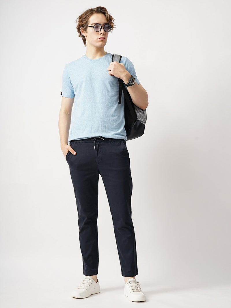 British Club Men Regular Fit  Flat-Front Chinos - Image 3