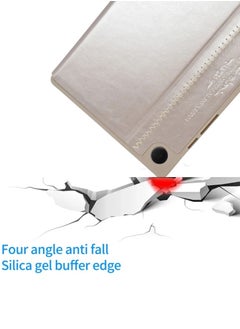 Kaku Protective Leather Flip Cover For Samsung Galaxy Tab A8 X200/X205C Size 10.5 Gold  - Image 3