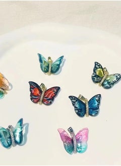Generic Rainbow Butterfly Pendant Necklace: Elegance and Whimsy in One, 18k gold plated  - Image 2