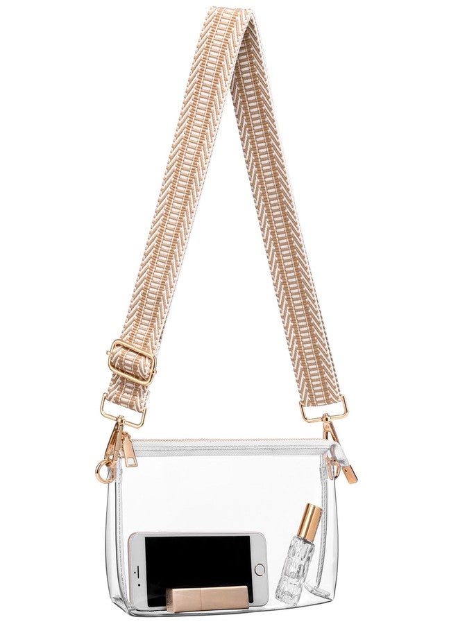 BS-VOG Clear Purse for Women - Stadium Approved Crossbody Bag, Small Stadium Bag for Concerts & Sports Events - Image 1