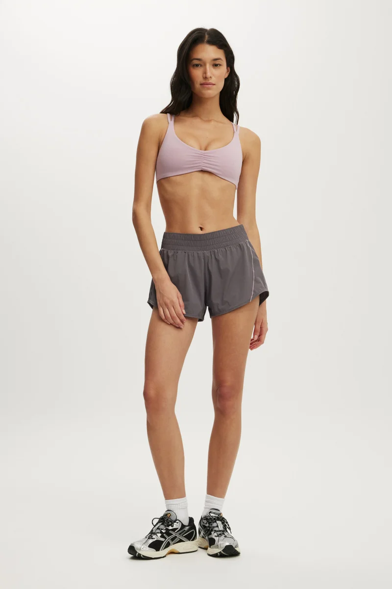 Cotton On  ULTRA SOFT SCRUNCH FRONT STRAP CROP BRA for Women | Best Price UAE