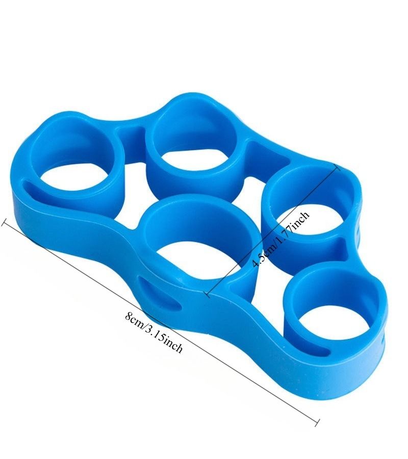 2 Pcs Hand Grip Strengthener And Five Finger Resistance Band Set For Gym Home Exercise - Image 3