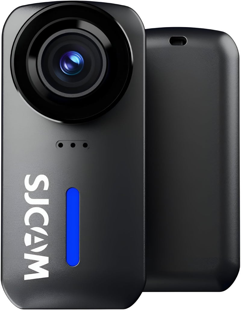 SJCAM C110 Plus 4K 20MP Pocket Action Camera With Wi-Fi | 6-Axis Gyro,170° FOV,Wifi,98Ft Underwater Waterproof Suitable For Vlogging And Live Streaming,Built-In Speaker&Mic,With Helmet Mount Kit,Black - Image 1