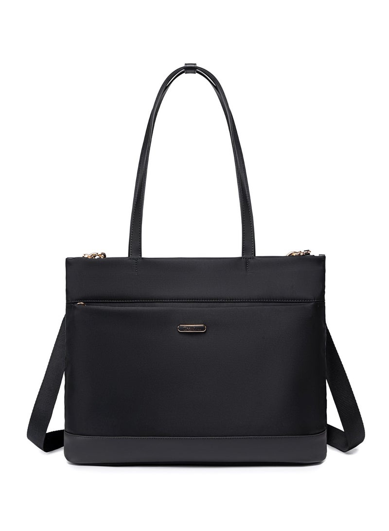 شانتريا حقيبة يد لابتوب خفيفة الوزن للنساء مقاومة للماء متعددة الوظائف مع جيوب متعددة للاستخدام اليومي والعمل والدراسة - Image 2