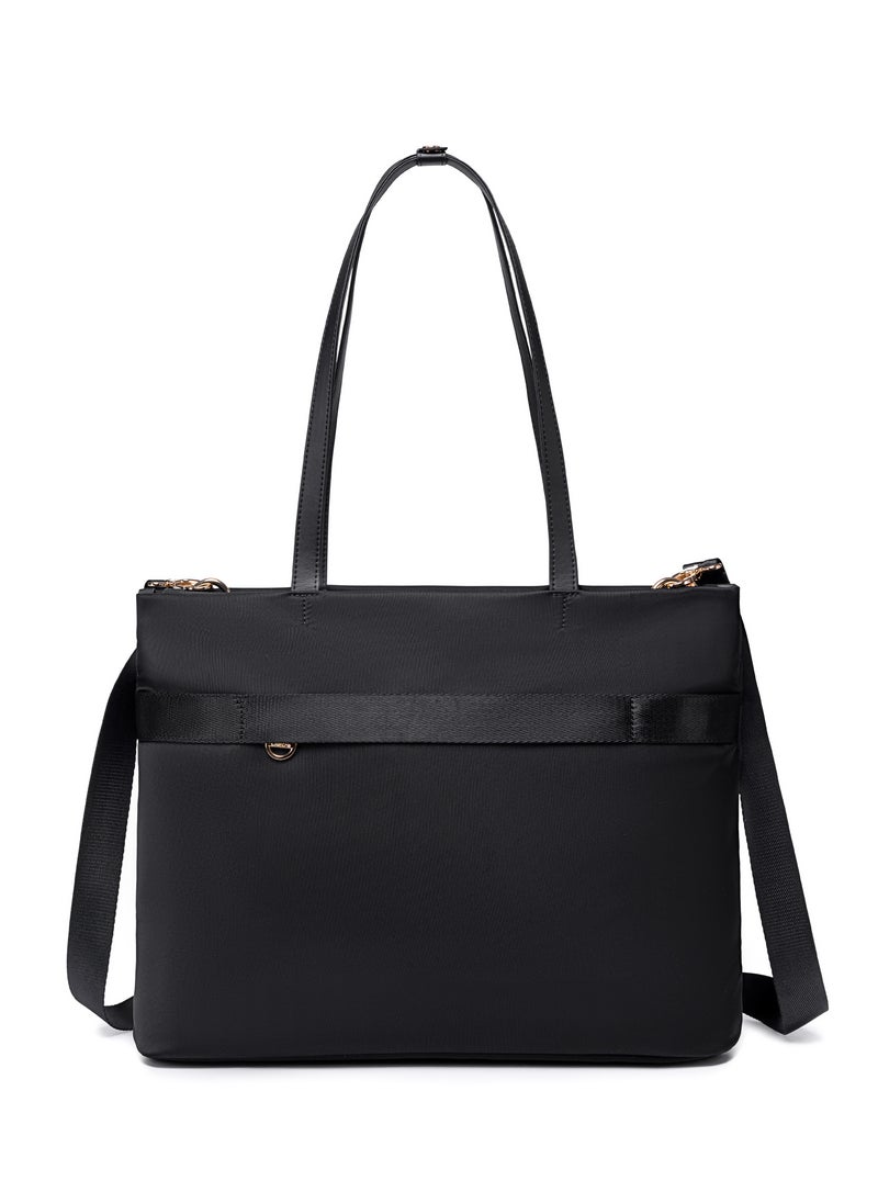 Chantria Premium Lightweight Laptop Hand Bag for Women Water Resistant Multifunctional Laptop Sling Bag with Multiple Pockets for Casual/Work/College/ School, CB00789-Black  - Image 3
