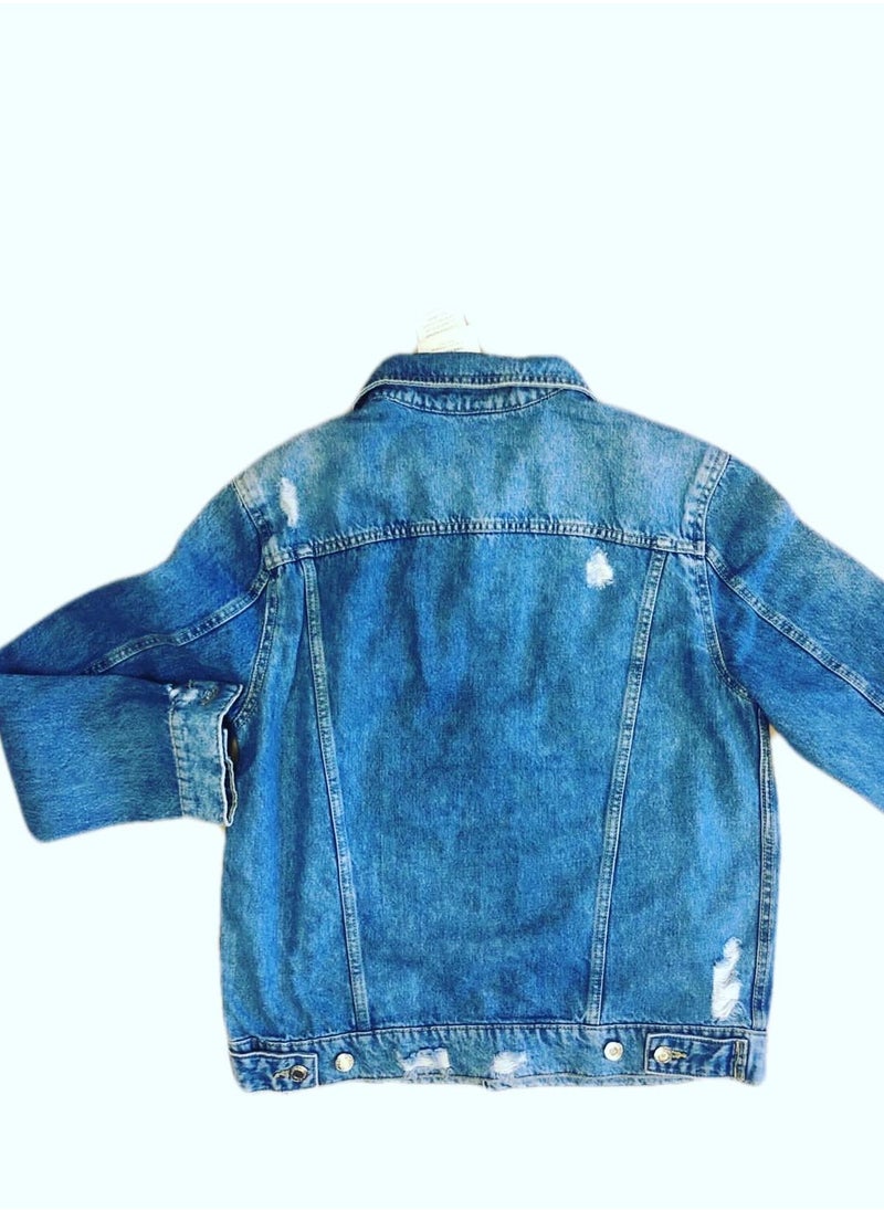 Generic Women Fashion Button Denim Jeans Jackets solid long sleeves outwear sport jackets  - Image 3