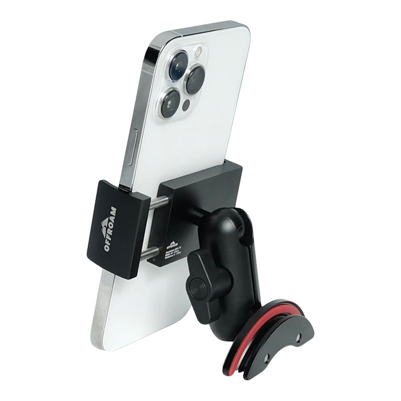 Offroam Phone Mount Made for Toyota Tacoma 2016-2023 | Tundra 2014-2021, CNC-Machined Aluminium, Universal Spring Loaded Holder, 360-Degree Swivel, One-Hand Operation - Image 2