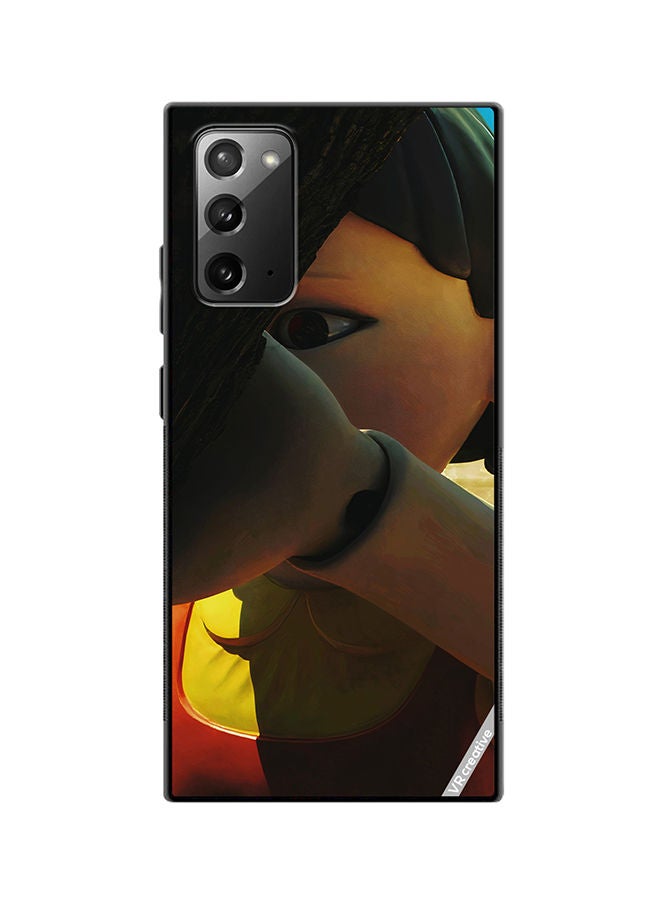 VR CREATIVE Protective Case Cover For Samsung Galaxy Note20 5G Squid Game Girl Statue Design Multicolour - Image 1