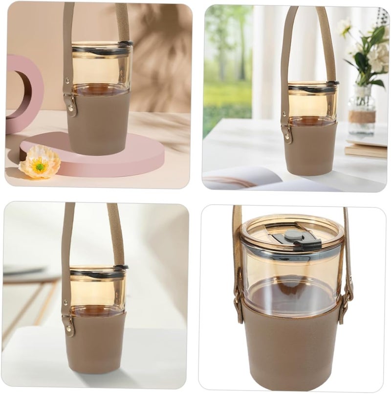 Pop-area nearby warehouse Totority 2pcs Handheld Coffee Sleeve with Handle Portable Cup Carrier for Water Bottles and Coffee Cups Pu Drink Holder for Outdoor Use All need matching options Comfort grip Full village delivery cover Wide use selected material Small apartment fit Labor saving optimized design Mountain region eligible ship Elegant multi-option build Year round in stock Cost effective upgraded craftsmanship Diverse requirement fit Shock rubber edge Stain resistant Instant order available stock User tested optimized build Easy clean surface Any KSA address orderable In-Kingdom stored commodity Well-engineered versatile build Elegant practical multi-option build Flat working surface Integrated practical design Stable base Repeated use resistant selected material - Image 5