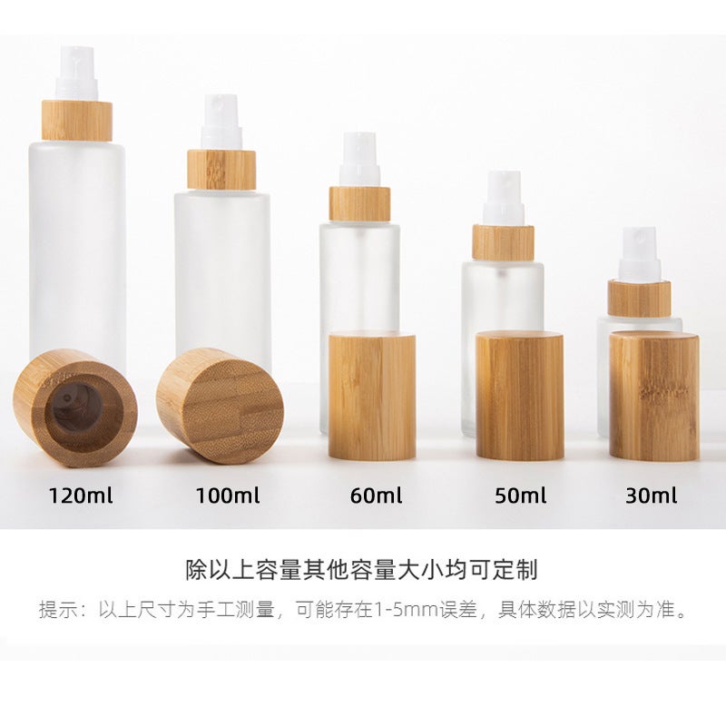 Bamboo Lid Spray Bottle Perfume Refill Bottle Bamboo 30Ml50Ml100Ml120Ml Fine Mist Aromatherapy Glass Bottle - Image 4