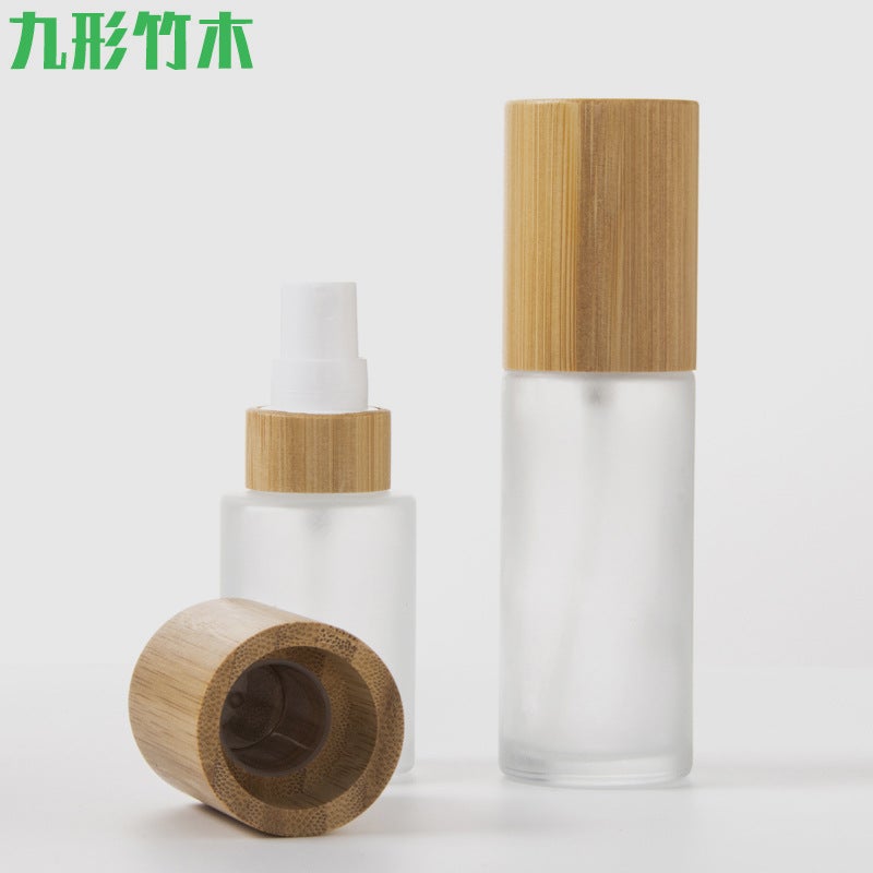 Bamboo Lid Spray Bottle Perfume Refill Bottle Bamboo 30Ml50Ml100Ml120Ml Fine Mist Aromatherapy Glass Bottle - Image 3