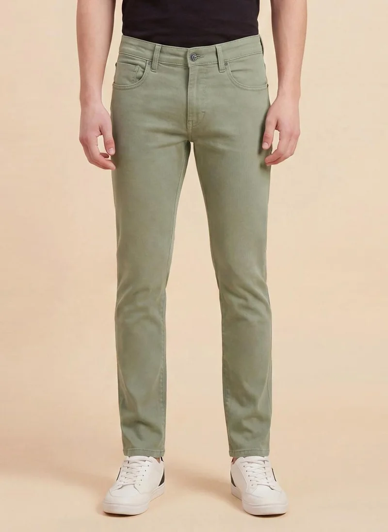 بيينغ هيومان Men Slim Fit Mid-Rise Jeans