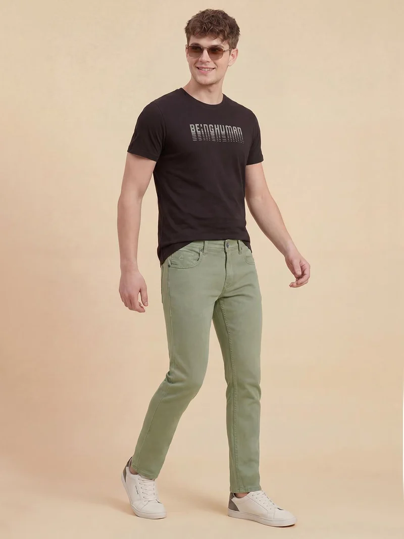 Being Human SAGE Men Slim Fit Mid-Rise Jeans for Men | Best Price UAE