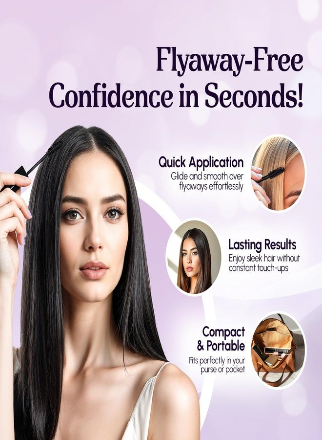 Herbishh Just Curls Flyaway Hair Stick, Quick Hair Finishing Stick for Flyaways, Frizz Control, & Slick Back Look, Non-Greasy Smoothing Serum & Frizz Tamer Wand for Hairline & Nape Areas 0.34 fl.oz - Image 5