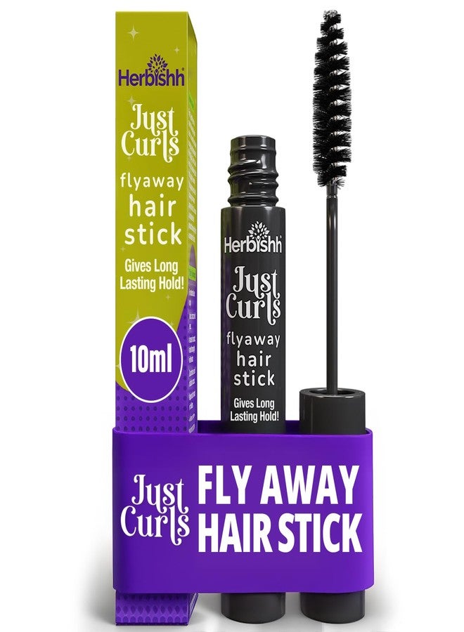 Herbishh Just Curls Flyaway Hair Stick, Quick Hair Finishing Stick for Flyaways, Frizz Control, & Slick Back Look, Non-Greasy Smoothing Serum & Frizz Tamer Wand for Hairline & Nape Areas 0.34 fl.oz - Image 1