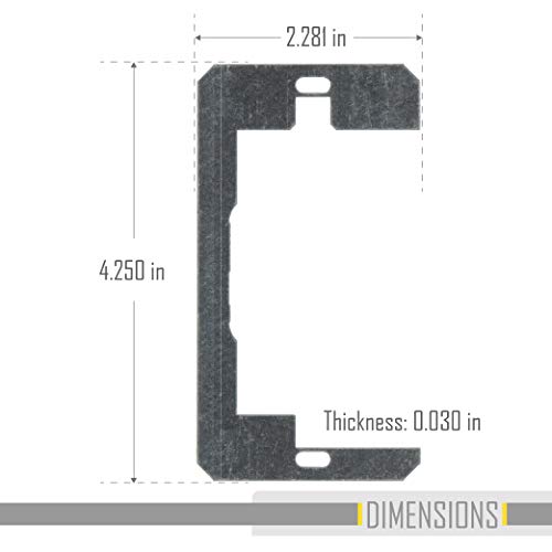 RACO TayMac RACO Flush-Fit 999X 3PK Device Level Plate, Steel - Image 2