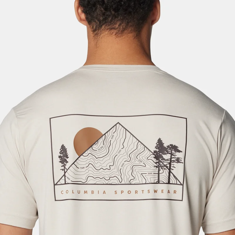 Columbia Beige Men's Kwick Hike Graphic T-Shirt for Men | Best Price UAE