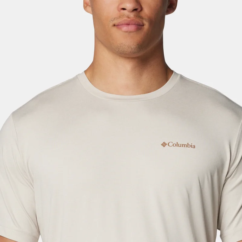 Columbia Beige Men's Kwick Hike Graphic T-Shirt for Men | Best Price UAE