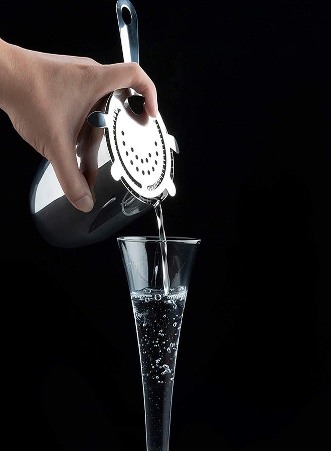 HUNCHA Stainless Steel Cocktail Drink Strainer for Home Bar and Professional Bartenders, Prong Bar Strainer, Bartenders Mixologists Drinking Water Filtering with Wire Spring, Silver, Pack of 1 - Image 4