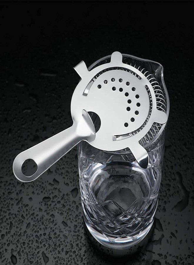 HUNCHA Stainless Steel Cocktail Drink Strainer for Home Bar and Professional Bartenders, Prong Bar Strainer, Bartenders Mixologists Drinking Water Filtering with Wire Spring, Silver, Pack of 1 - Image 5