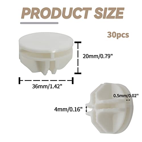 Moicstiy 30Pcs Wire Cube Plastic Connectors White Plastic Grid Cube Organizer Connector for Modular Closet Storage Organizer and Wire Shelving - Image 3