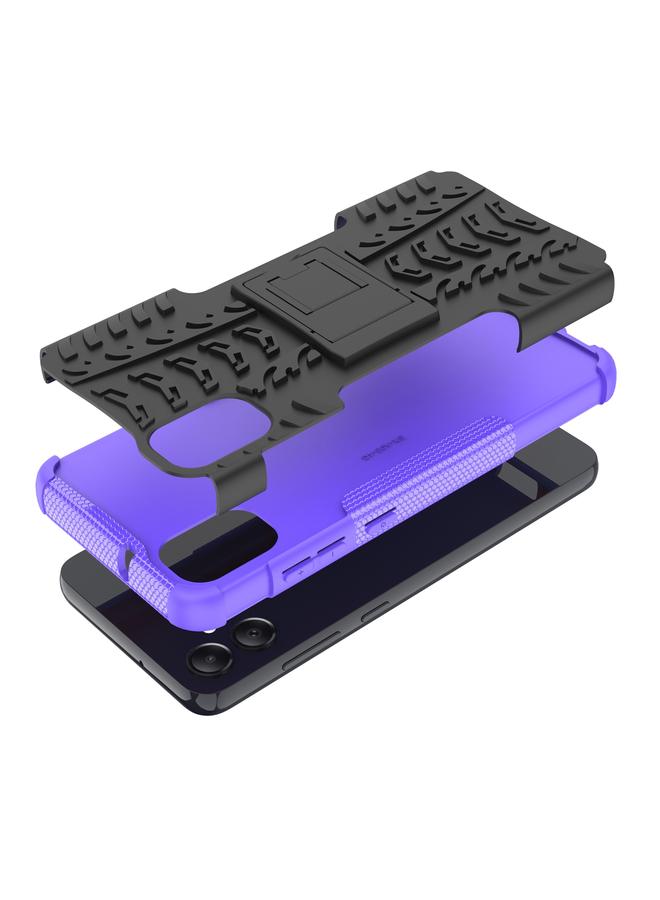 اس-توب جراب لهاتف Samsung Galaxy A05 4G مصنوع من مادة TPU + PC مع حامل - Image 4