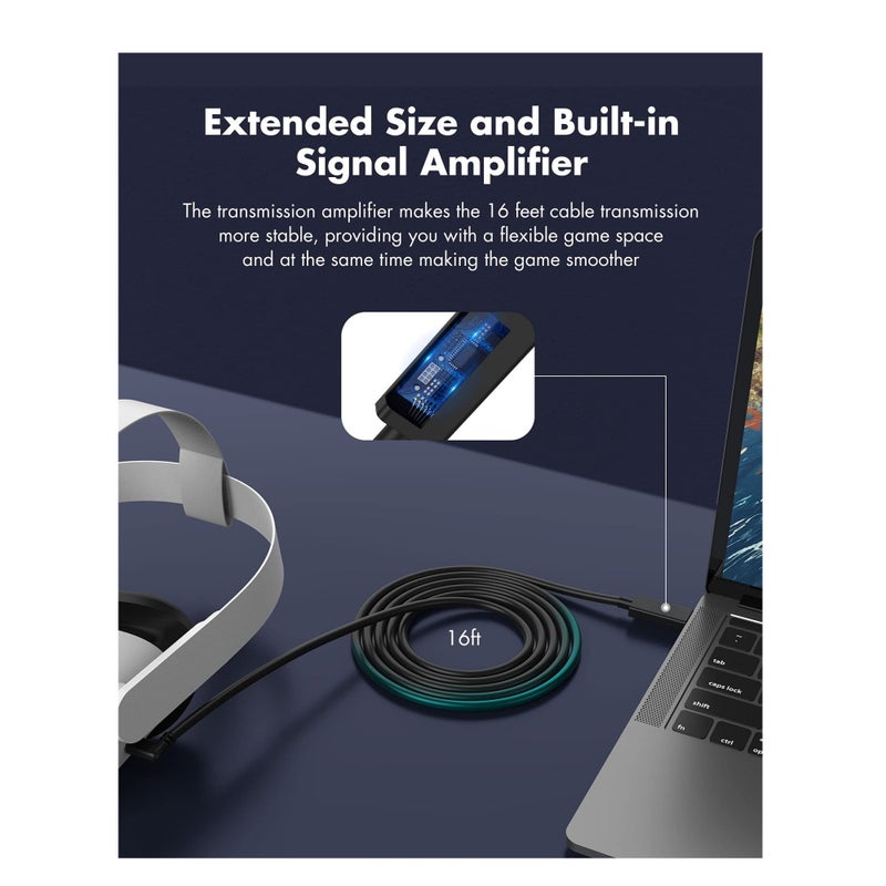 Barakah [16ft/5M] Design Link Cable Compatible with Quest 2/Quest 1 - Image 4