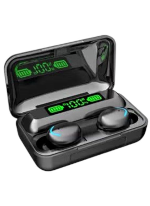 Smart Bluetooth earbuds in a charging case with an LED display to know the remaining power of each earbud separately, whether the right or left, in real time. High-resolution sound, professional quality, and touch control with a fingerprint. Long press the left earbud to summon Siri or answer and end the call. Touch the left earbud and switch songs, adjust the volume, pause, and other touches. You can use one earbud. The earbuds are not afraid of sweat or rain. The earbuds are resistant to water with a rating of IPX7. Sporty and fashionable. It uses CVC8.0 technology to reduce intelligent noise and filter noise to make calls clearer