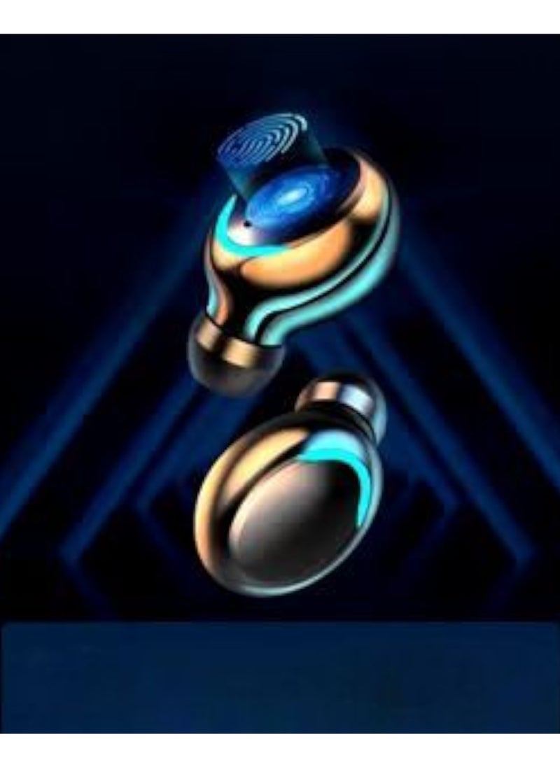 Generic - Smart Bluetooth earbuds in a charging case with an LED display to know the remaining power of each earbud separately, whether the right or left, in real time. High-resolution sound, professional quality, and touch control with a fingerprint. Long press the left earbud to summon Siri or answer and end the call. Touch the left earbud and switch songs, adjust the volume, pause, and other touches. You can use one earbud. The earbuds are not afraid of sweat or rain. The earbuds are resistant to water with a rating of IPX7. Sporty and fashionable. It uses CVC8.0 technology to reduce intelligent noise and filter noise to make calls clearer - Image 1