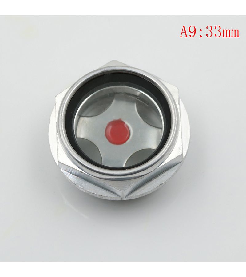 Sight Glass For Air Compressor 33mm Male Threaded Metal Oil Level Gauge - Image 3