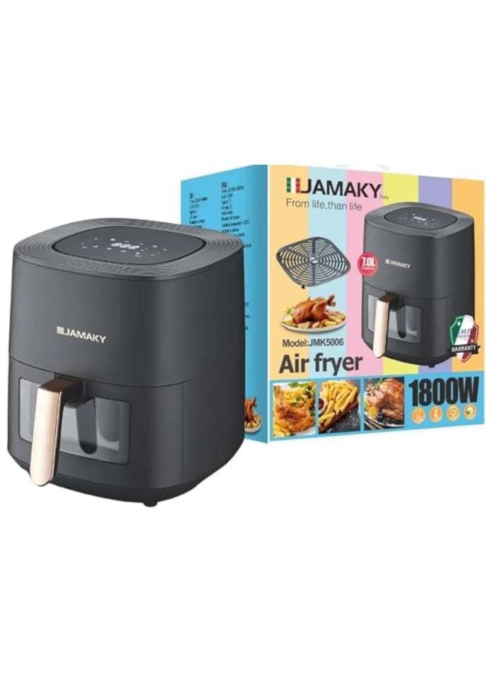 JAMAKY Italy Jamaki JMK 5006 Digital Air Fryer 1800W - 7L  - Image 1