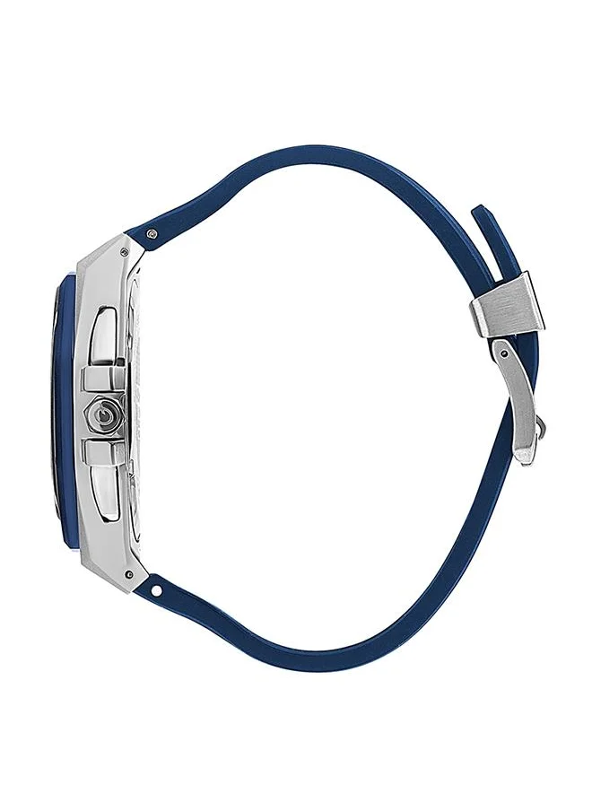 كوانتوم QUANTUM Men's Watch, Chronograph Display and Silicone Strap - HNG949.999, Dark Blue