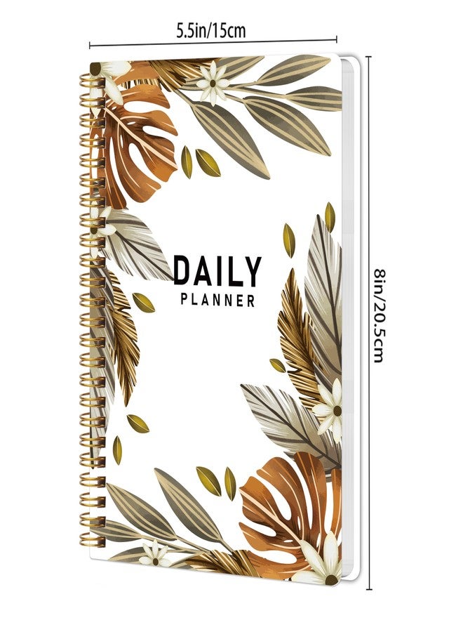 KAICN Daily Weekly Planner with Hourly Schedules, To Do List, Daily Planner for Office and Personal Organizer - Flexible PVC Cover, 5.5" X 8.5", White - Image 2