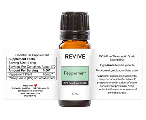 REVIVEEO Peppermint Essential Oil by Revive Essential Oils 100 Pure Therapeutic Grade for Diffuser Humidifier Massage Aromatherapy Skin Hair Care - Image 5