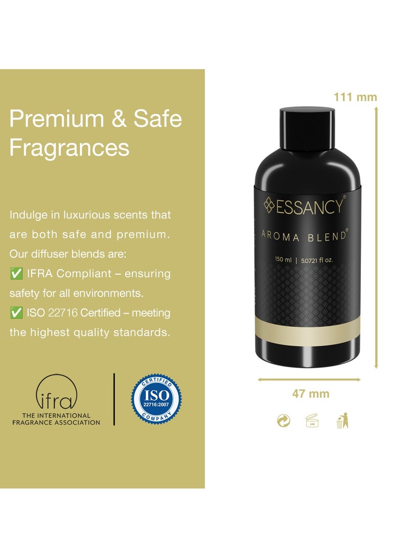 اسانسي زيت عطر خليط العنبر الخشبي 150 مل - Image 3