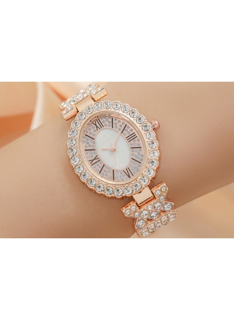 Mark Fairwhale Fashionable Square Diamond Studded Calendar Women's Watch - Image 2