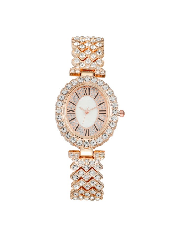 Mark Fairwhale Fashionable Square Diamond Studded Calendar Women's Watch - Image 1