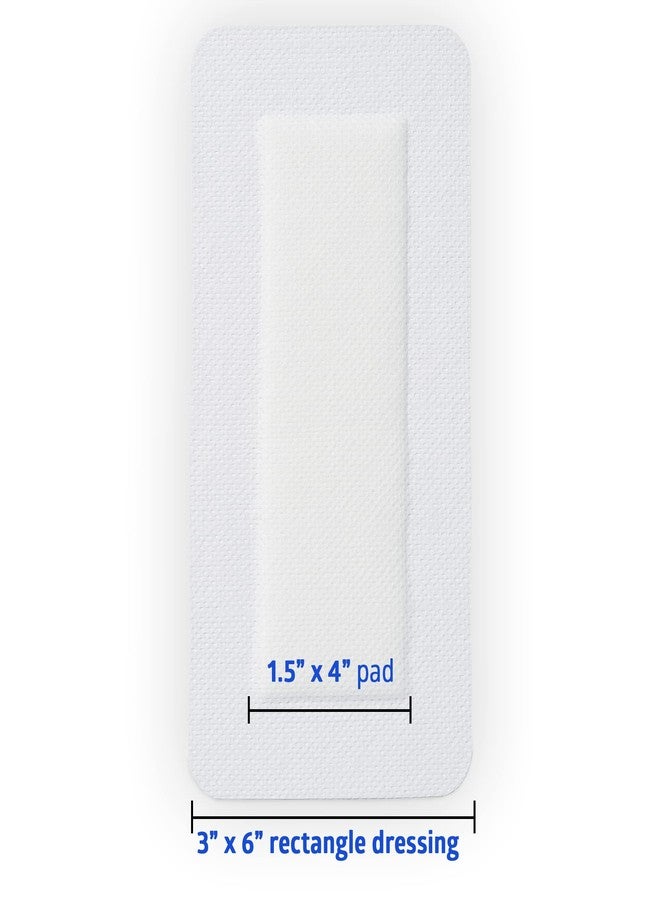 Medline Sterile Bordered Gauze, 3" x 6" with 1.5" x 4" Pad (Pack of 15) - Image 4