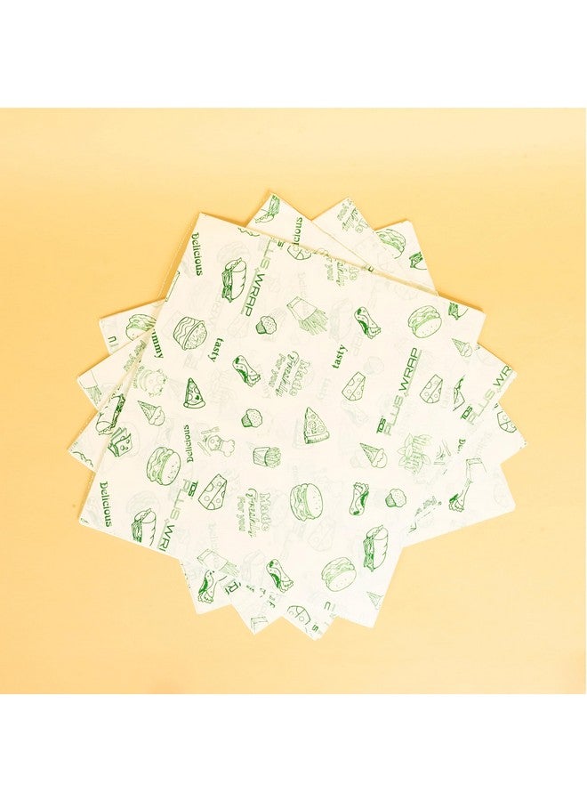 TDS PLUS WRAP Wrapping Paper/Butter Paper, Oil Proof/Sandwich Wrap Paper/Food Wrapping Size, Oil Lock Sheets Cooking Butter Paper-Pack of 400 Sheets (Size: 9.5 x 10.5 inch) - Image 1