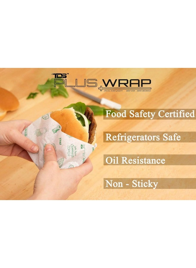 TDS PLUS WRAP Wrapping Paper/Butter Paper, Oil Proof/Sandwich Wrap Paper/Food Wrapping Size, Oil Lock Sheets Cooking Butter Paper-Pack of 400 Sheets (Size: 9.5 x 10.5 inch) - Image 3