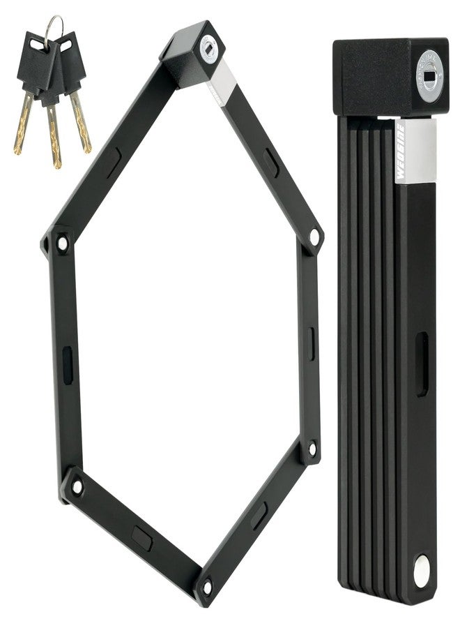Weogine Folding Bike Lock - Award Winning Patented Lightweight High Security Bicycle Lock - Heavy Duty Anti Theft Smart Secure Guard with Key and Case for Bikes or Scooter - Image 1