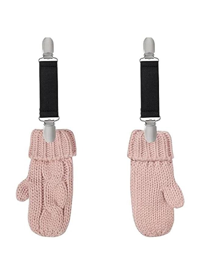 Mitten Clips Kids Winter Glove Clips Stainless Steel Fit Dress Clips Elastic Glove Caps Clip for Baby Kids Toddler and Adults - Image 3
