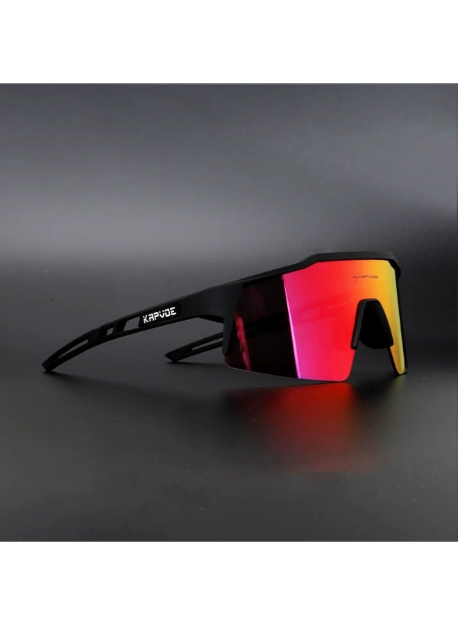 KAPVOE Sport Cycling Sunglasses UV400 Protection Shield Lens Lightweight Outdoor Eyewear for Men & Women - Image 1