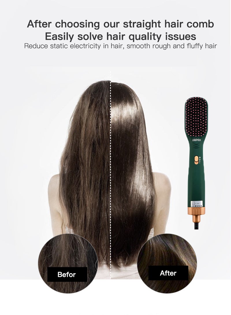 Sharpdo Hair Dryer Brush Blow Comb for with Attachment Beauty Handheld 2 In 1 Hair Dryer Comb Multifunctional Professional Electric Household Hair Dryer Comb for Women Men - Image 4