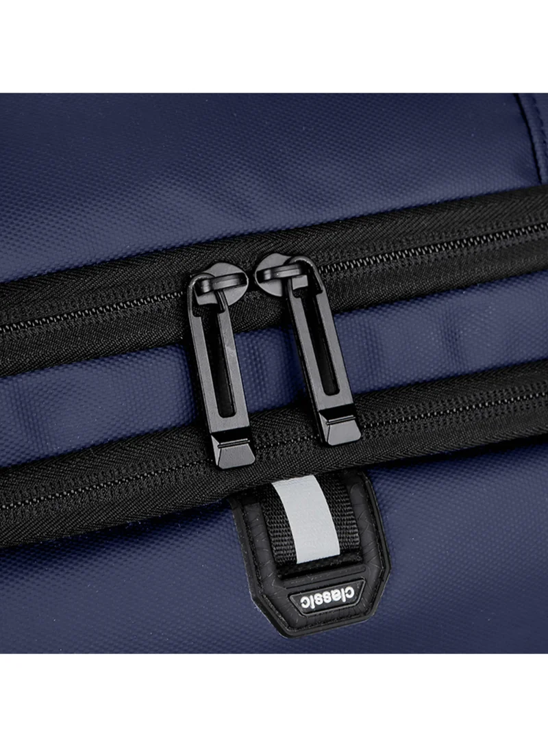 Hike Blue Unisex Expandable Shoulder Backpack Water Resistant Laptop Daypack with 360° Degree Opening and Separate Laptop Compartment for Travel/Business/College, HK21, Blue  | Best Price UAE