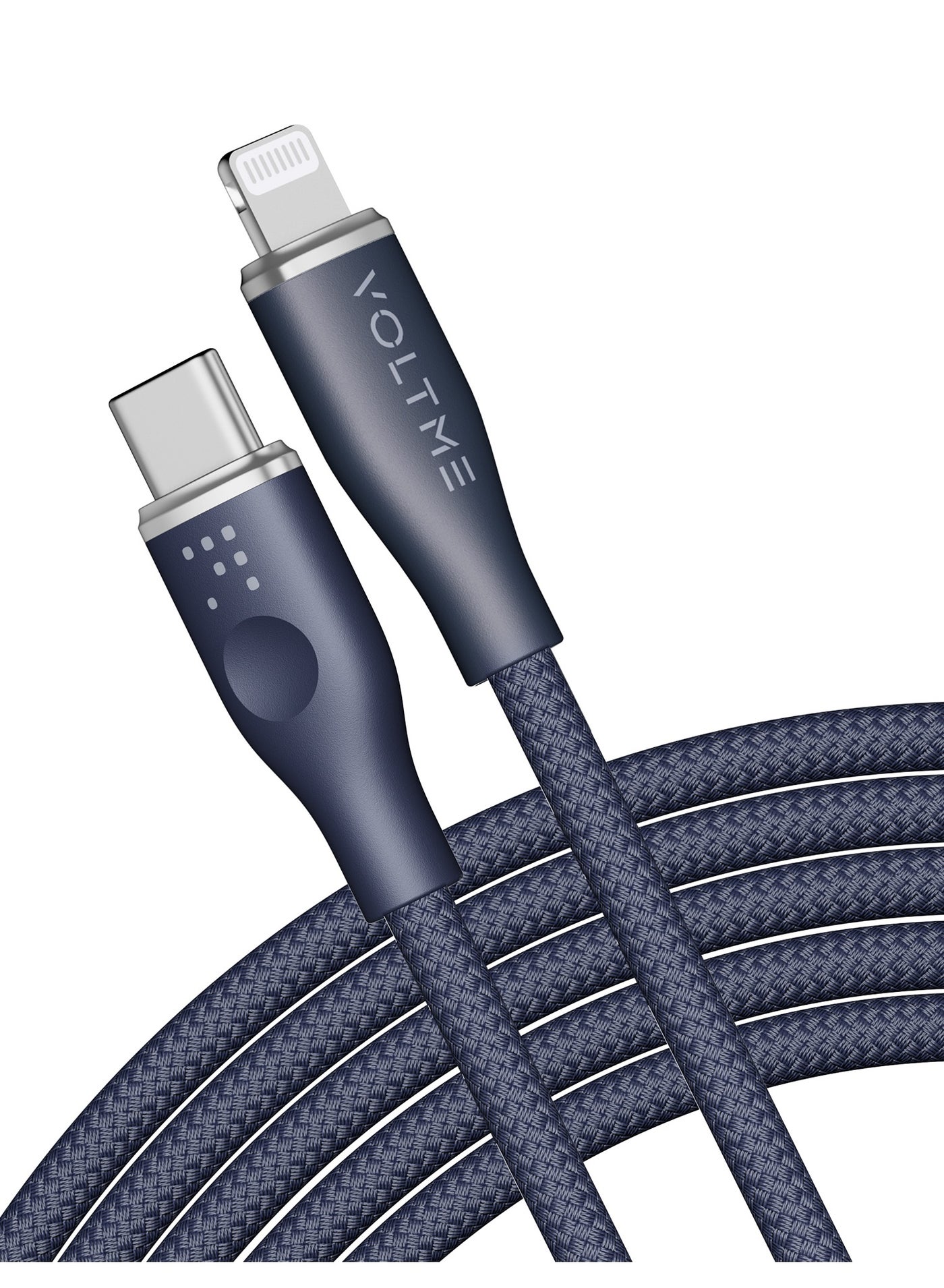 USB-C to Lightning Cable 30W PD Fast Charging, Rugged Double Nylon Braided, 2m/6.6ft, Hi-Speed USB 2.0 Data Transfer 480Mbps, Durable Charging Cord Compatible with iPhone 14, 14 Plus, 14 Pro, 14 Pro Max, iPhone 13, 13 Pro, 12, 11, XS, SE, iPad 9, & More Devices (Blue)