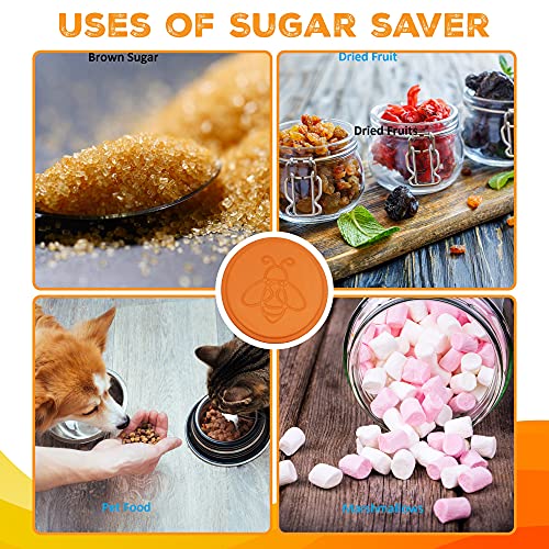 ENOLVO Terracotta Brown Sugar Saver- Brown Sugar Keeper Disc to Maintain Food Moisture in Storage Container - Terra Cotta Bear Softener Alternative - 1Pack - Image 4