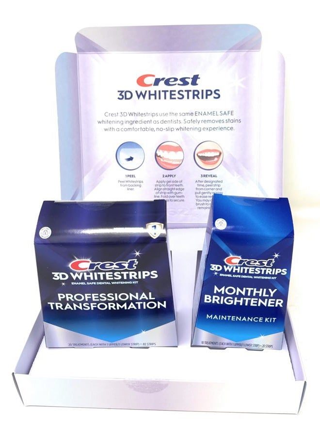 Crest شرائط تبييض الأسنان 3D، 40 + 20 شريط - Image 4