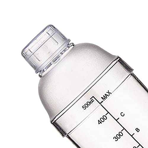 CALANDIS® Cocktail Shaker - Clear Matte Bottle Bar Pub Drink Party Supplies 500cc - Image 1